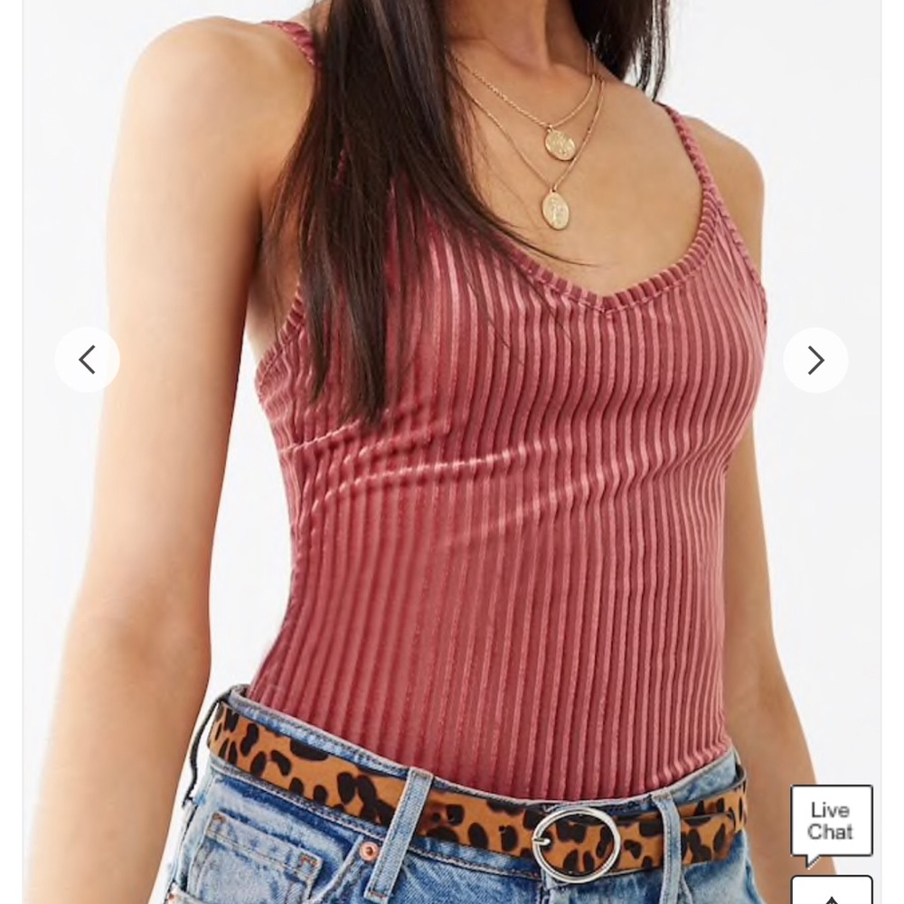 Knit Velvet Bodysuit